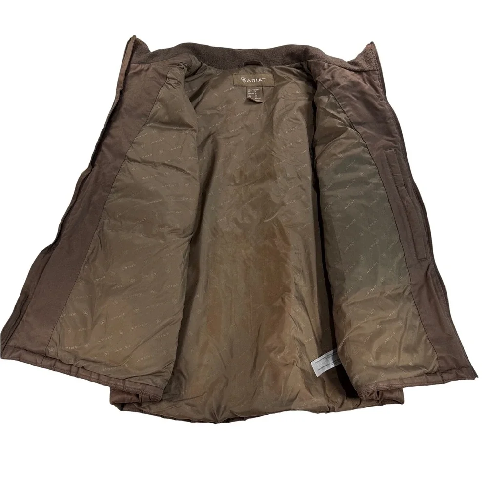 Ariat Grizzly 2.0 Canvas Vest Mens XL Brown Workwear Insulated Concealed Carry - Picture 3 of 14